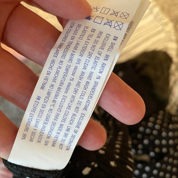 High Waist Polka Dot Trouser Pants - Picture 8 of 8